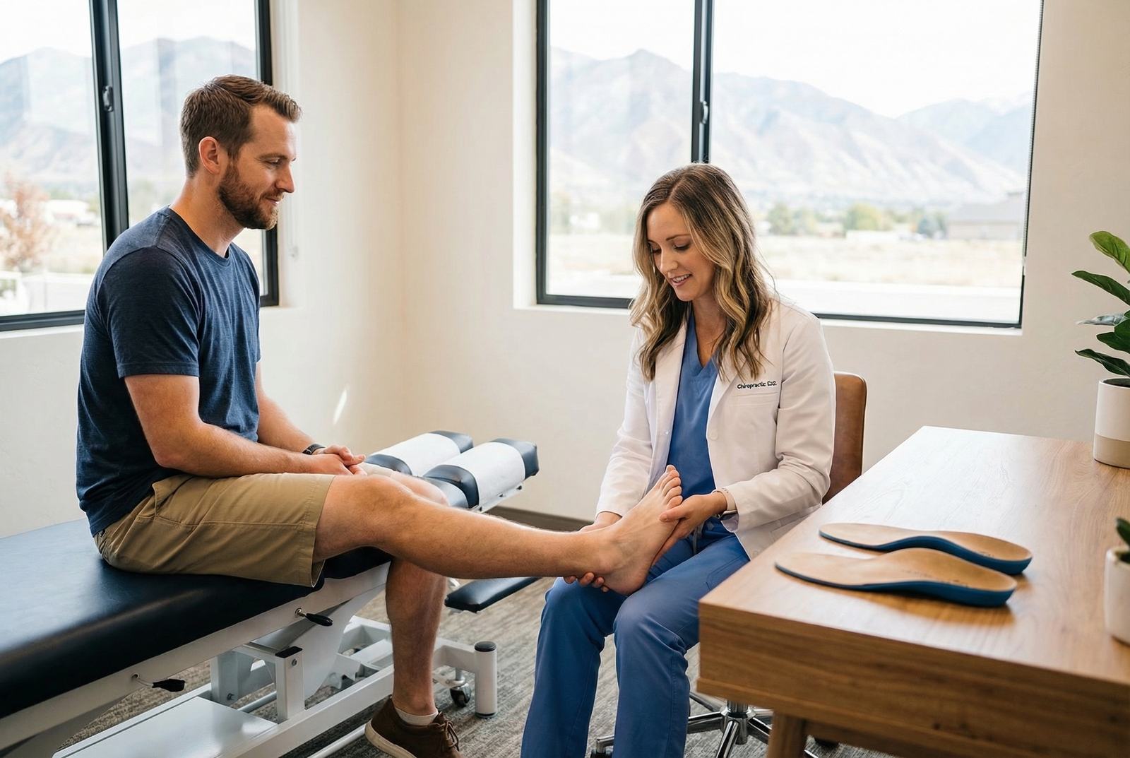 Foot pain treatment and orthotics care at Mecham Chiropractic in Murray UT